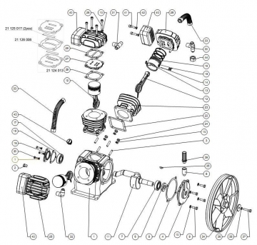 Ремонт компрессоров СО-7Б, СО-243, У43102, LB-30, LB-40, LB-50, LB-75, С416С, С416М, С415М, С412 К-2У, торговых марок Aircast, REMEZA, ELPA, Лидер и др.
