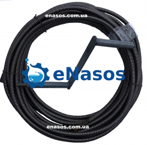 Трос сантехнический диаметром 6 мм, профессиональный, канализационный, вибровал, гибкий вал с ручкой