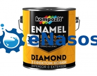 Емаль антикорозійна 3 в 1 DIAMOND Kompozit – поліуретанова для металу 2.5 л коричневий