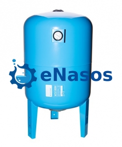 Гидроаккумулятор KITLINE серии WTV 100 вертикальный с манометром