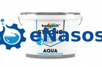 Лак для каменю STRONG AQUA Kompozit – водно-дисперсійний акриловий лак з ефектом «мокрого каменю» 2.5 л прозорий