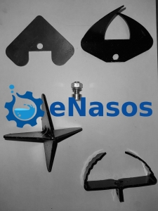 Насадки для троса сантехнического (комплект) для трубы от 100 мм