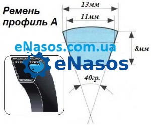 Ремінь клиноподібний профіль А-1600