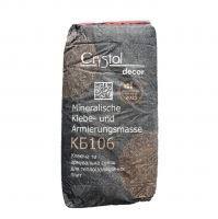 Клей для фасаду 25 кг, клеюча та армувальна суміш для теплоізоляційних плит Crystal decor Mineralische Klebe- und Armierungsmasse КБ106