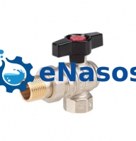 Кран кульовий з американкою кутовий MAREK 1/2''