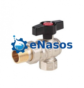 Кран кульовий з американкою кутовий MAREK 1''