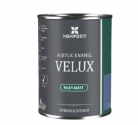 Емаль акрилова VELUX Kompozit – універсальна шовковисто-матова емаль преміум-класу 120 (турецький зелений) 0.75 л